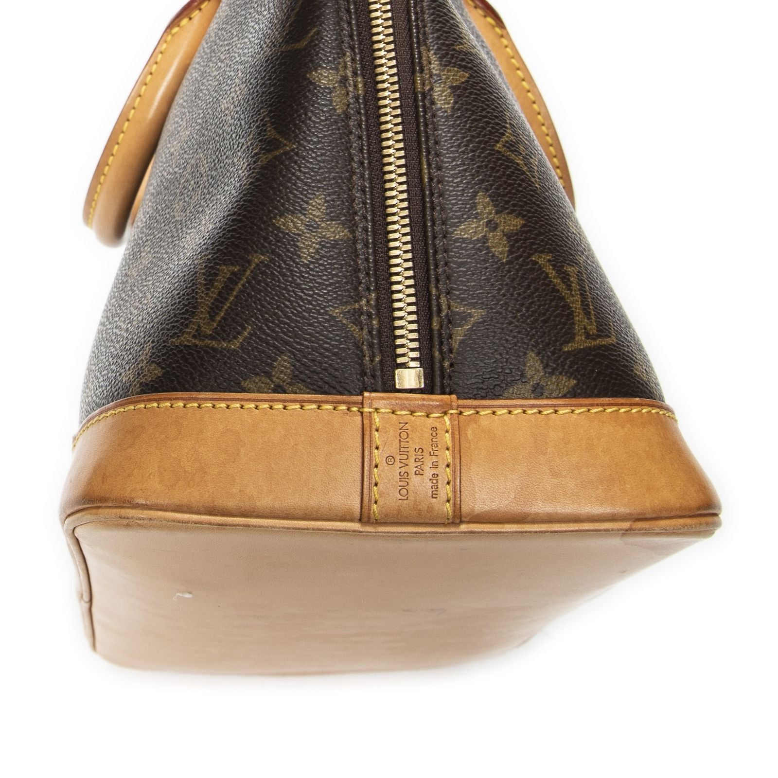 Louis Vuitton Alma Brown Monogram Canvas Handbag — view 7