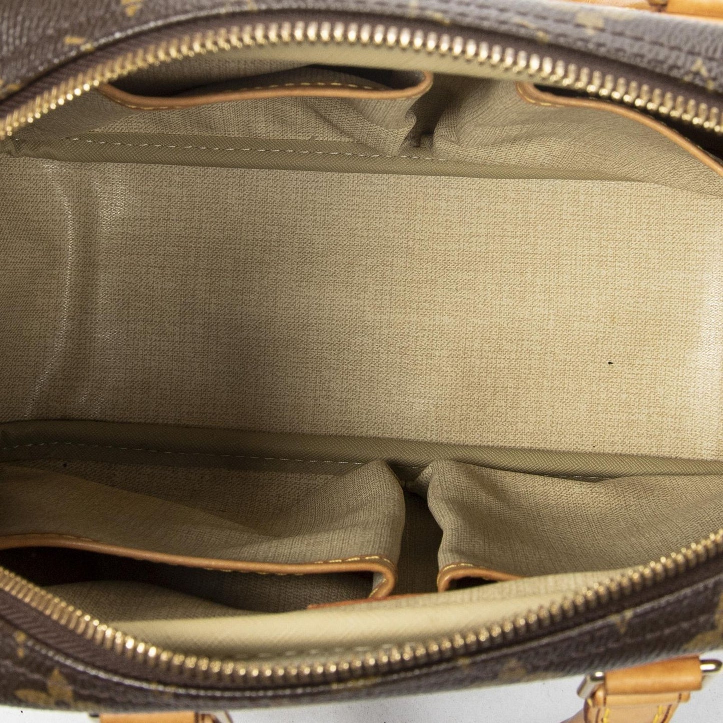 Louis Vuitton Brown Monogram Canvas Handbag — view 9