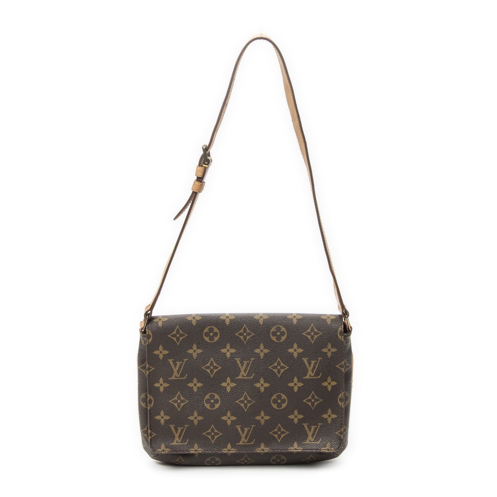 Louis Vuitton Musette Tango Brown Monogram Canvas Messenger
