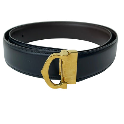 Cartier Belt Black Gold Leather