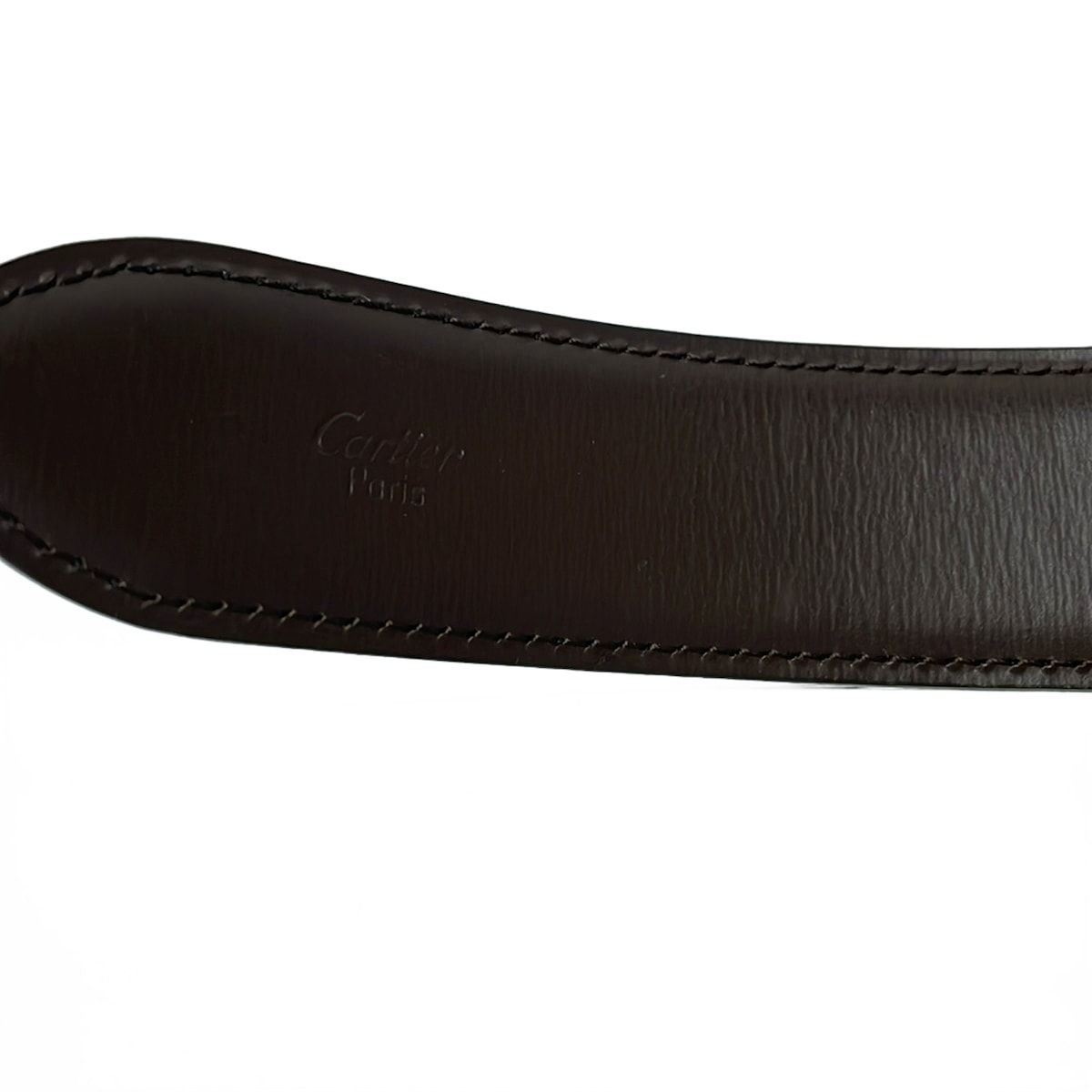 Cartier Belt Black Gold Leather — view 4