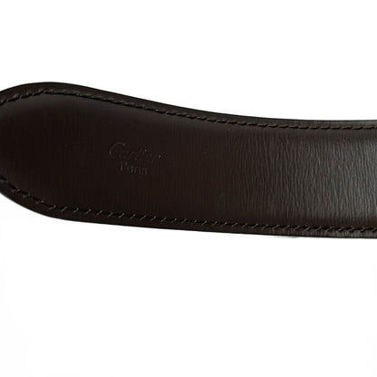 Cartier Belt Black Gold Leather — view 4