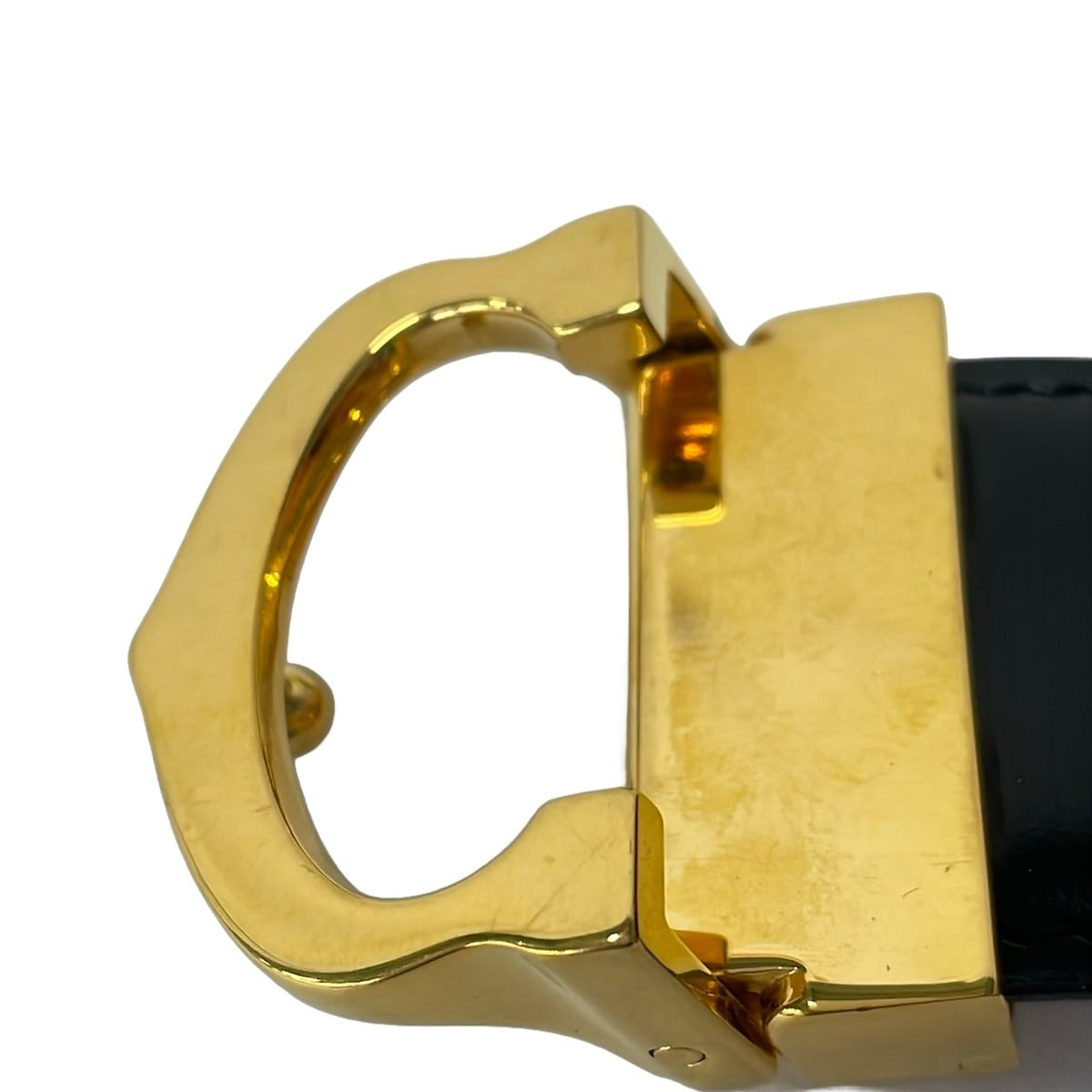 Cartier Belt Black Gold Leather — view 3