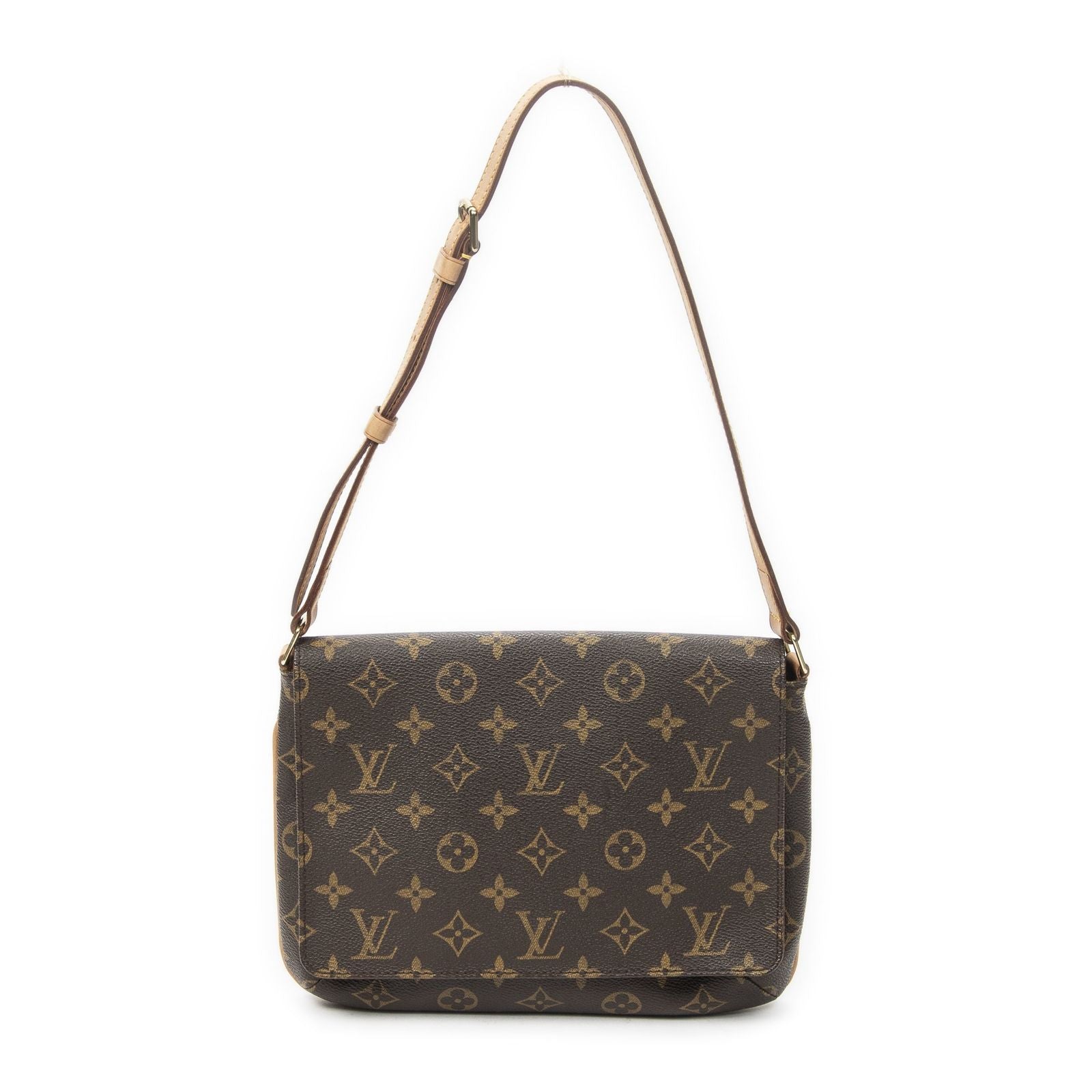 Louis Vuitton Musette Tango Brown Monogram Canvas Messenger