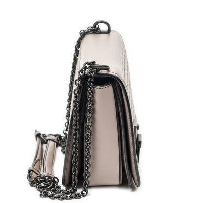 Bottega Veneta Mini Runway Pink Intrecciato Leather Messenger — view 4
