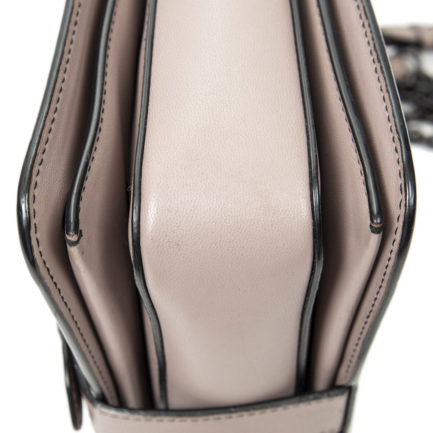 Bottega Veneta Mini Runway Pink Intrecciato Leather Messenger — view 8