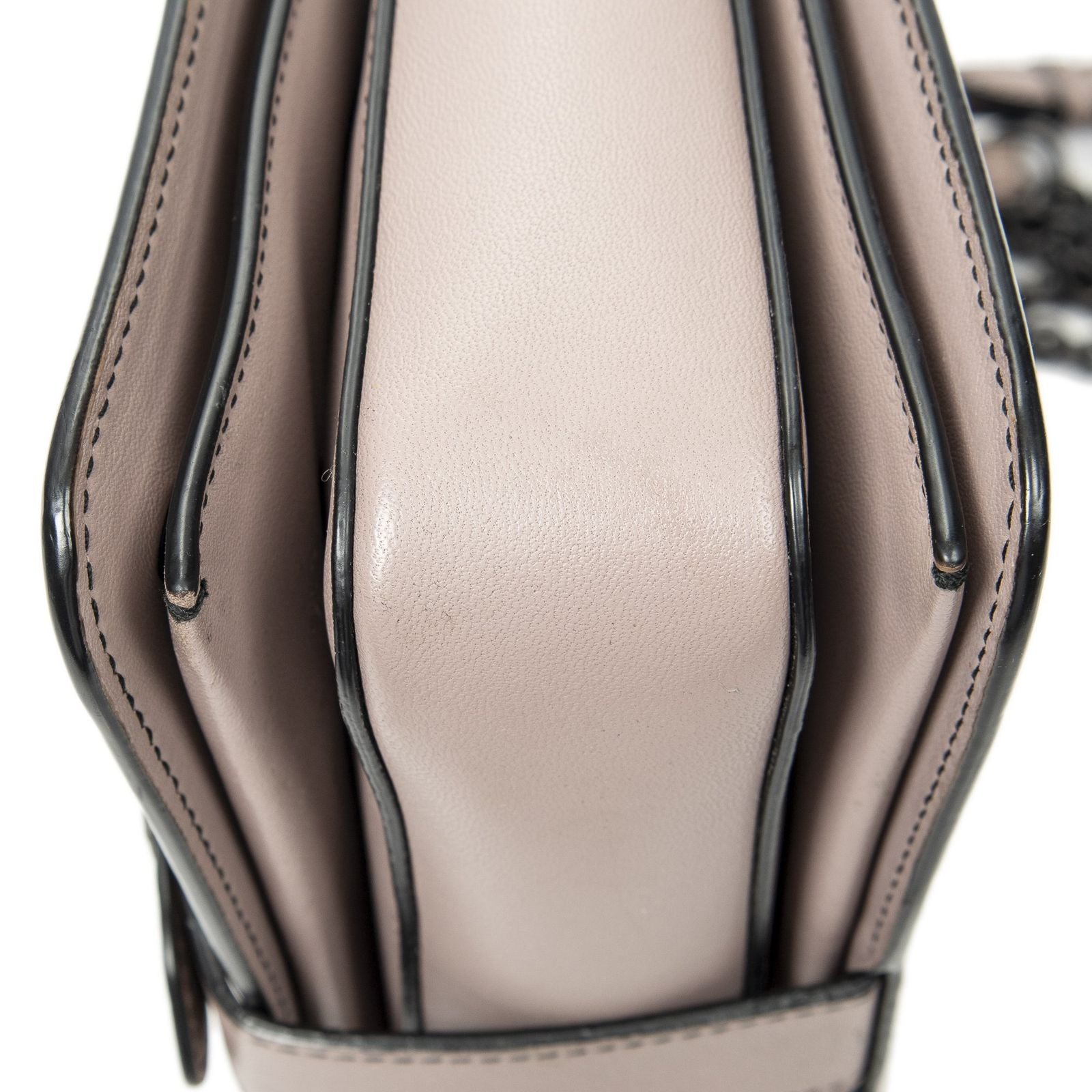 Bottega Veneta Mini Runway Pink Intrecciato Leather Messenger — view 8