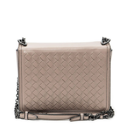 Bottega Veneta Mini Runway Pink Intrecciato Leather Messenger — view 5