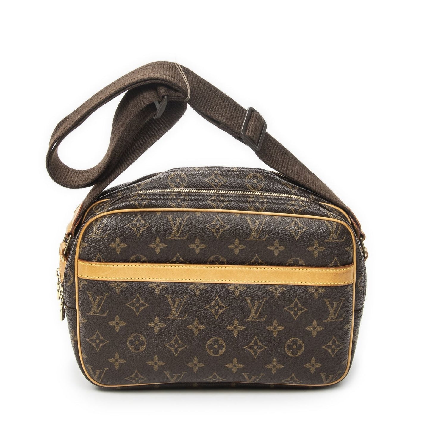 Louis Vuitton Reporter Brown Monogram Canvas Messenger