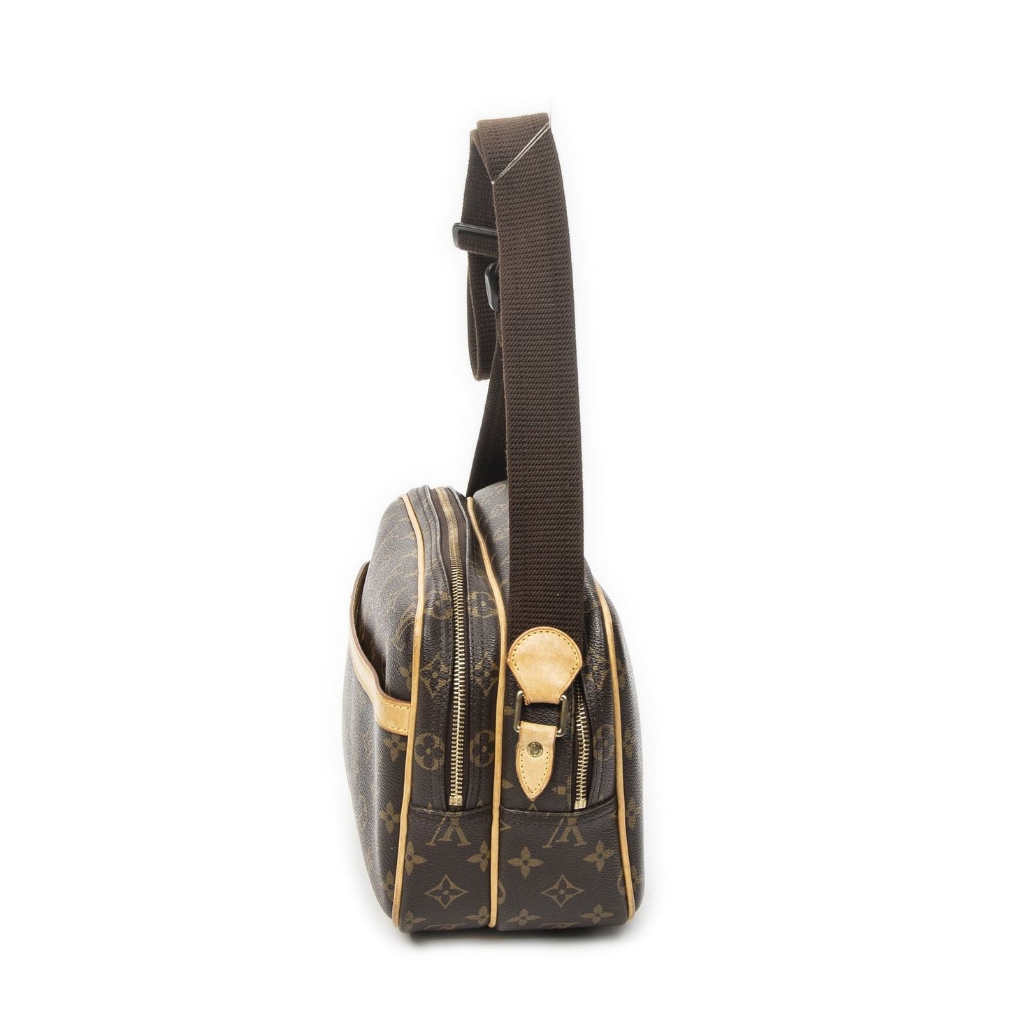 Louis Vuitton Reporter Brown Monogram Canvas Messenger — view 3