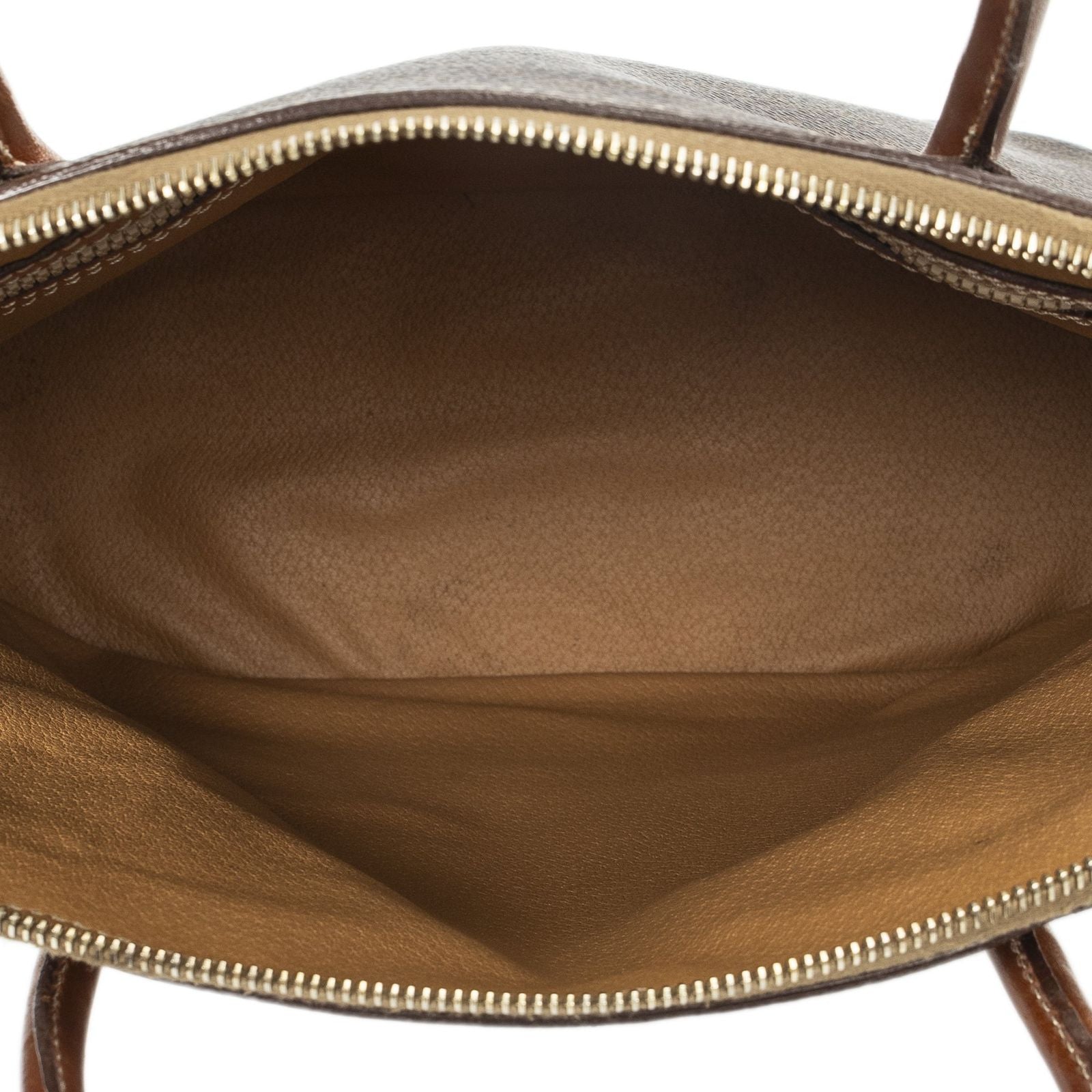 Celine Dome Top Handle Brown Macadam Canvas — view 9