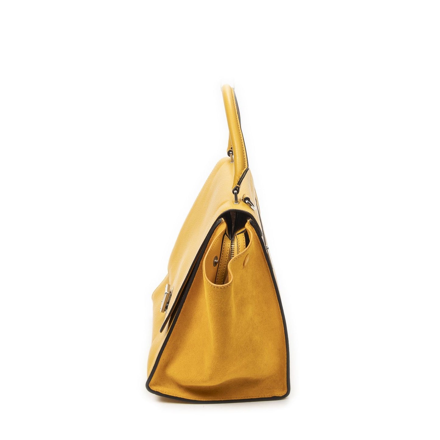 Celine yellow Gray calfskin Leather — view 3