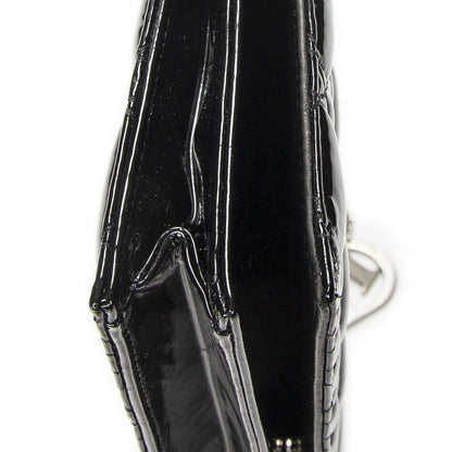 Dior Lady Dior Chain Clutch Black Cannage Patent Leather — view 7