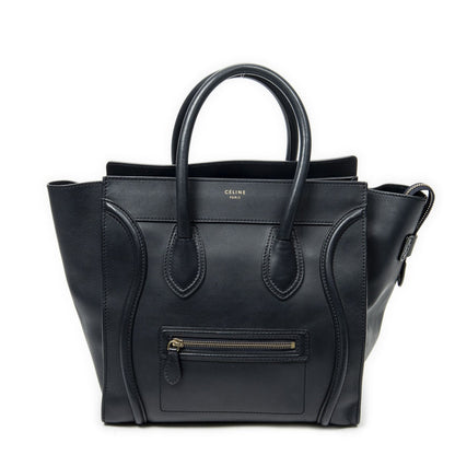 Celine Luggage Bag Navy Calfskin Leather
