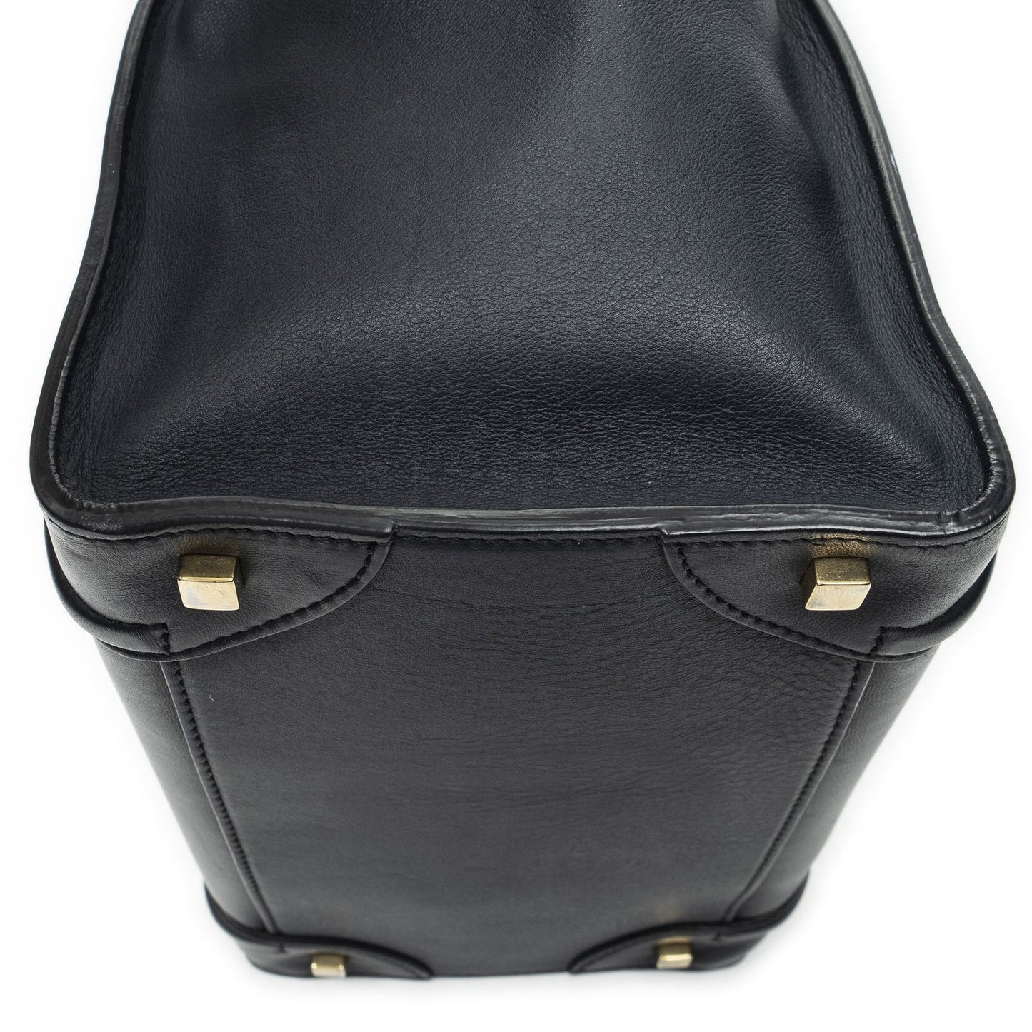 Celine Luggage Bag Navy Calfskin Leather — view 8