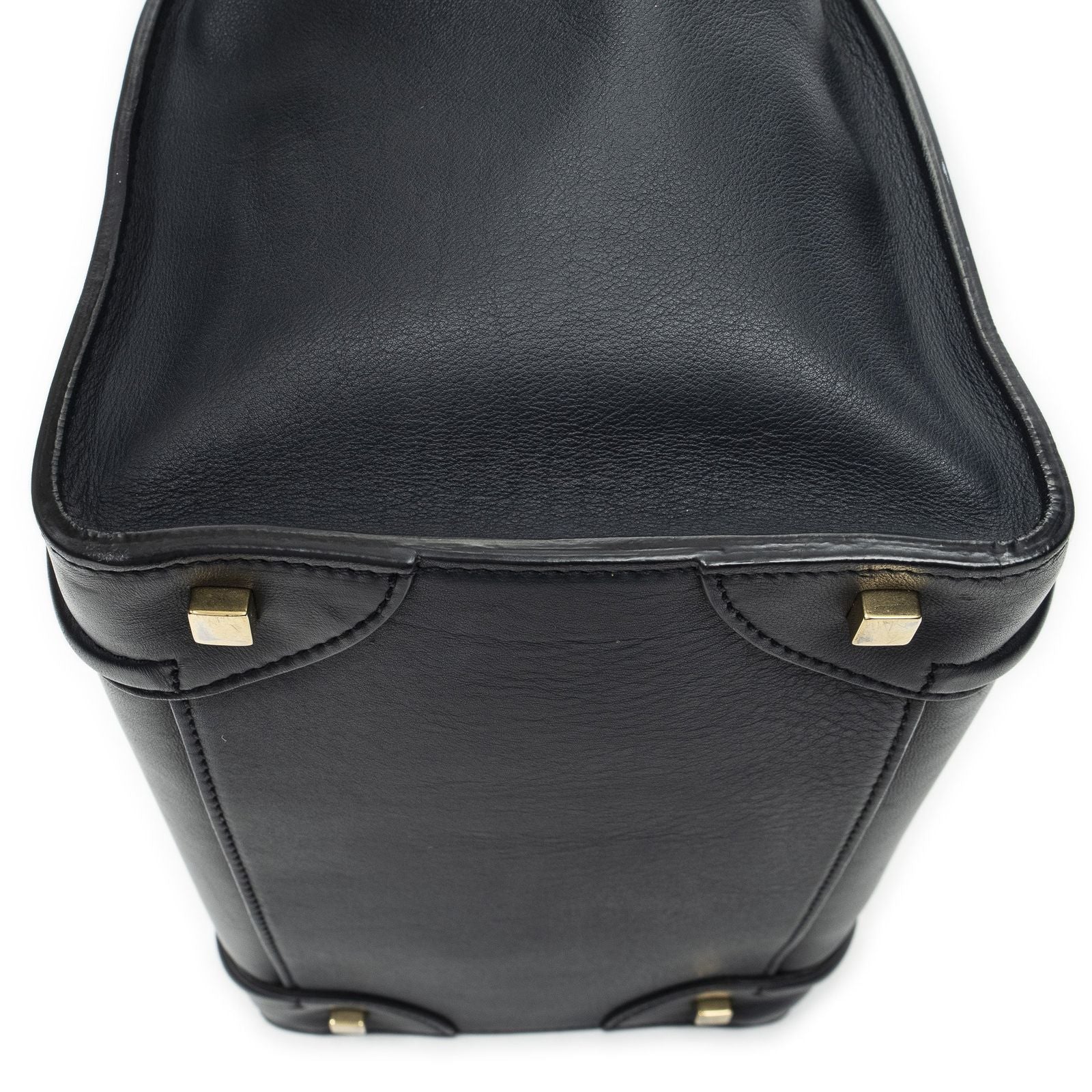 Celine Luggage Bag Navy Calfskin Leather — view 8