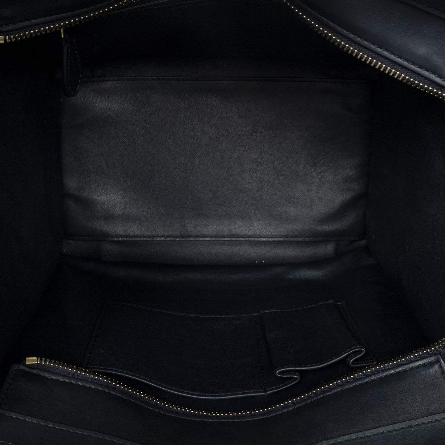 Celine Luggage Bag Navy Calfskin Leather — view 9