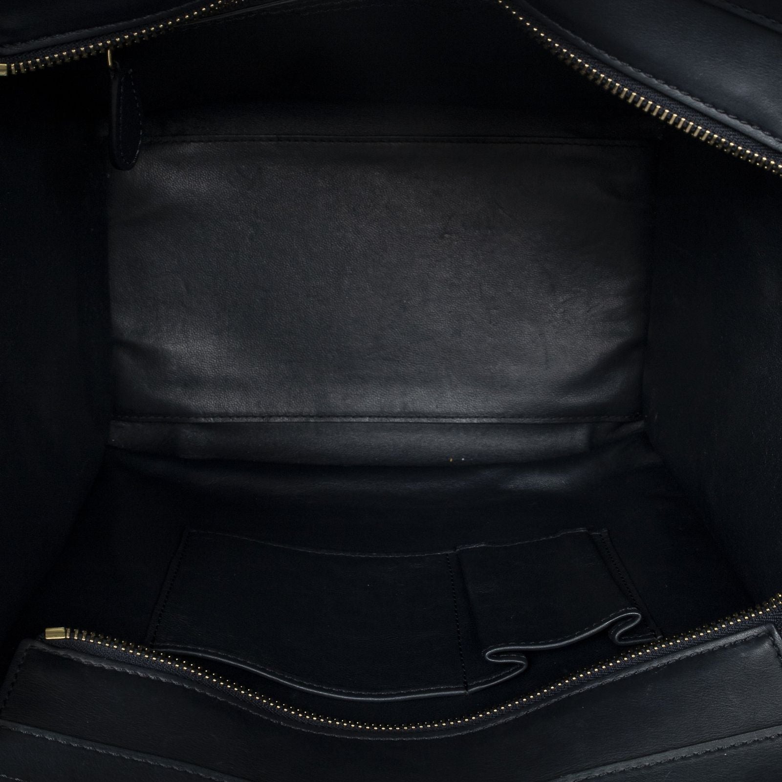 Celine Luggage Bag Navy Calfskin Leather — view 9