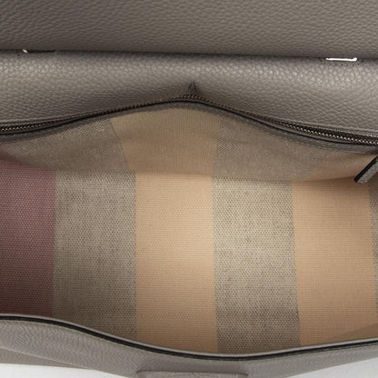 Gucci Large Daily Top Handle Gray Calfskin Leather — view 9