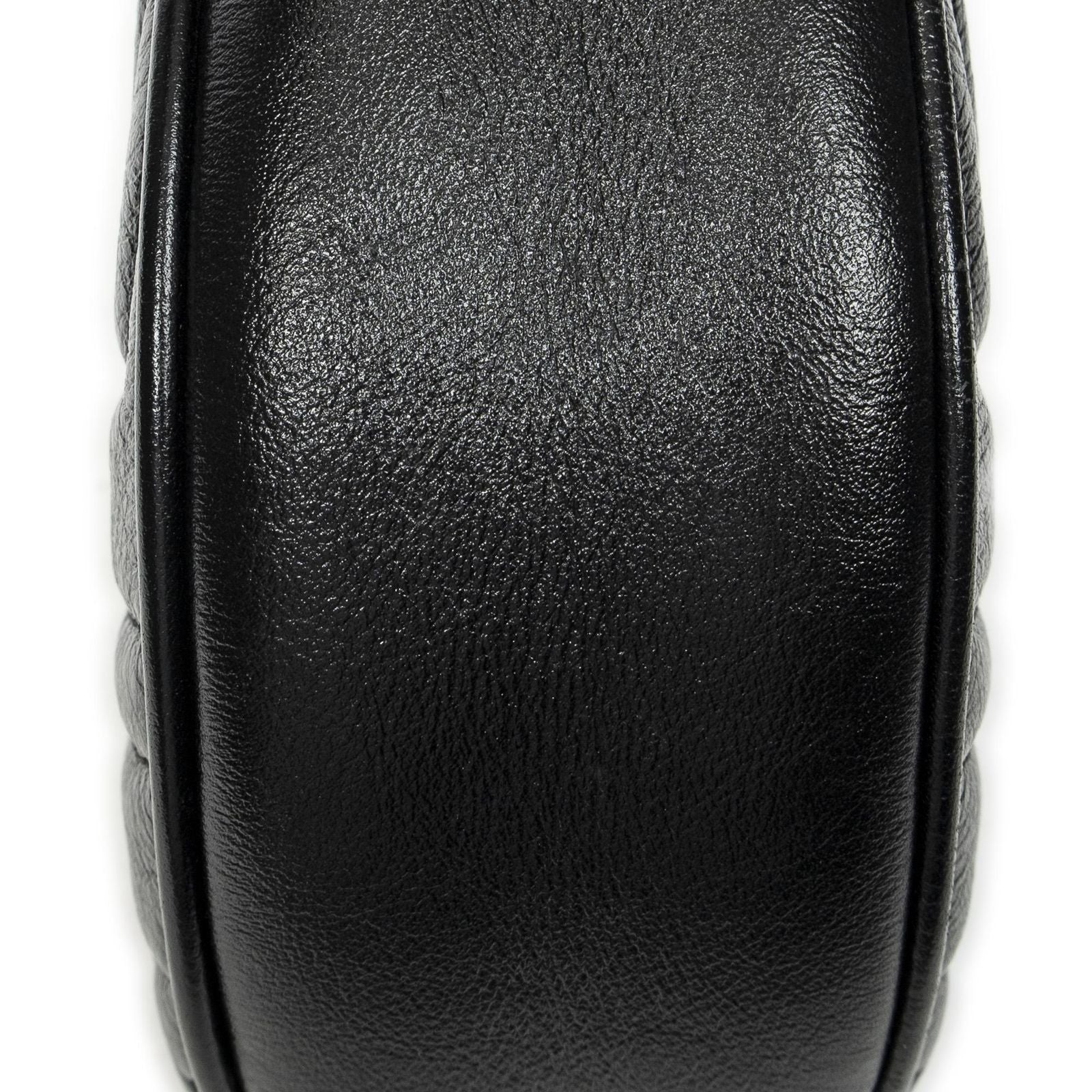 Gucci Small GG Marmont Chain Crossbody Black Matelasse Chez Blanc Leather — view 7