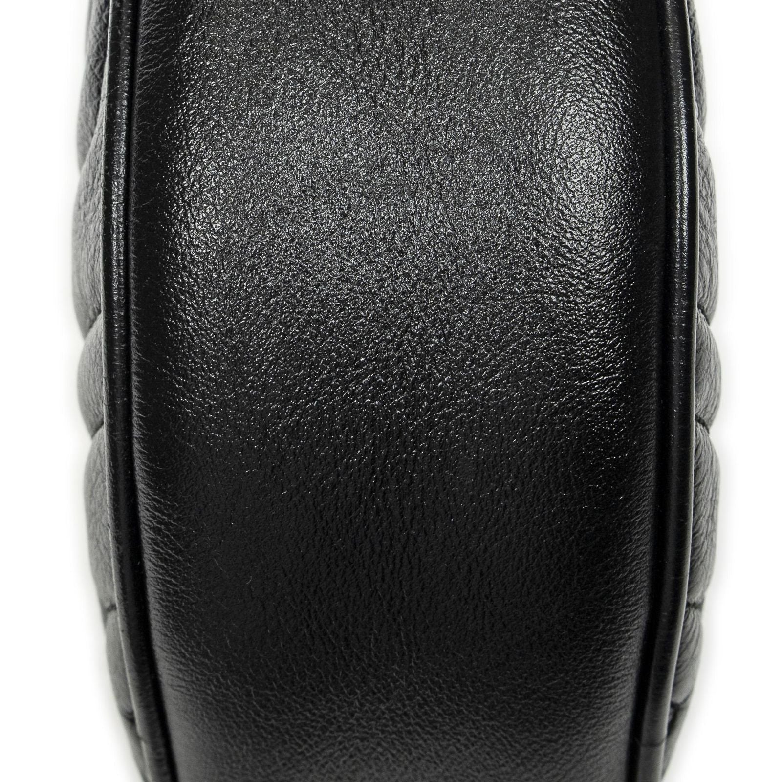 Gucci Small GG Marmont Chain Crossbody Black Matelasse Chez Blanc Leather — view 8