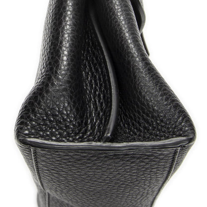 Gucci Small Bamboo Top Handle Flap Black Gray Calfskin Leather — view 7