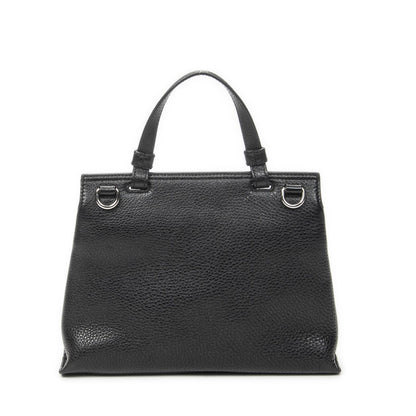 Gucci Small Bamboo Top Handle Flap Black Gray Calfskin Leather — view 5