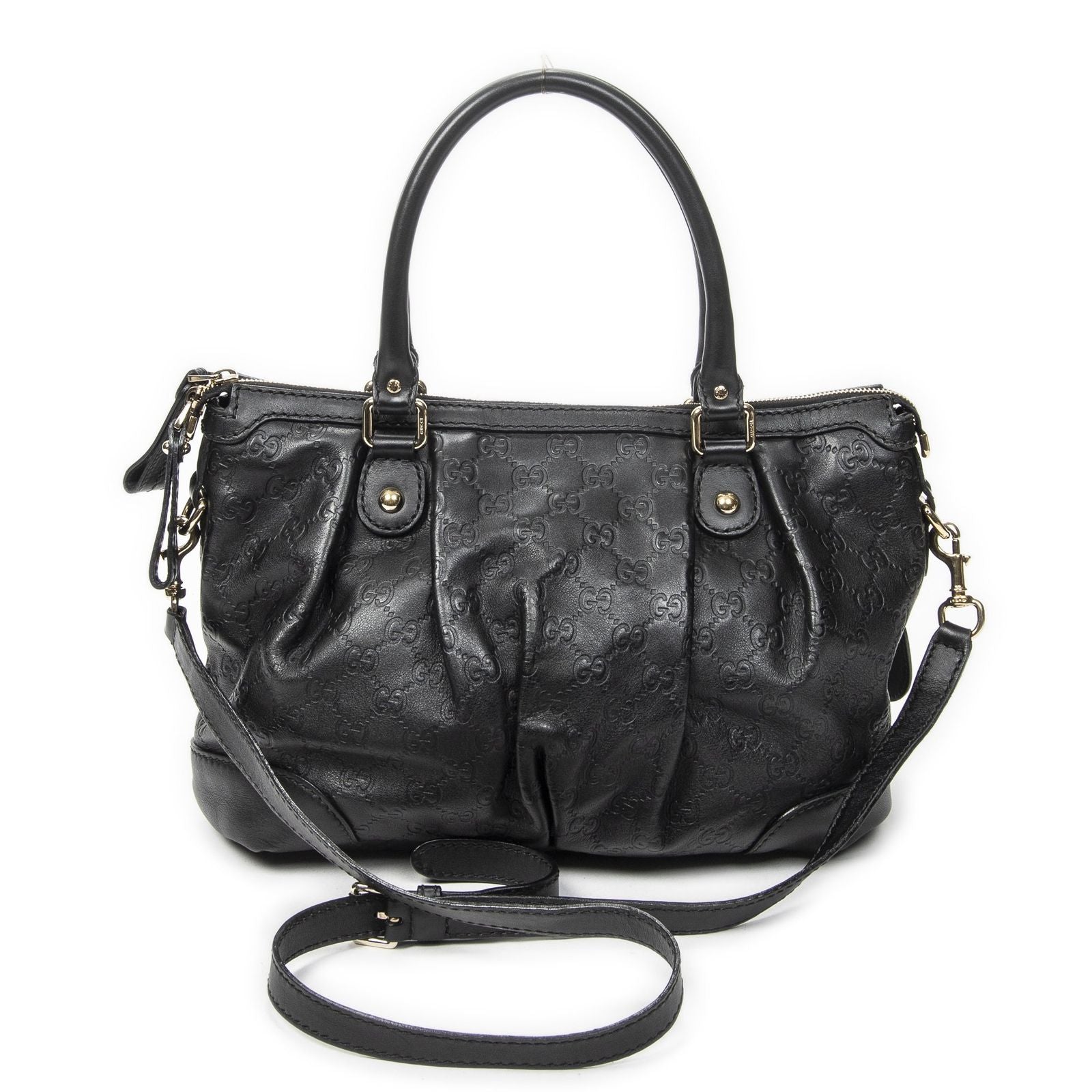 Gucci Sukey Top Handle Black Guccissima — view 5