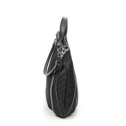 Gucci Convertible Tote Black GG Nylon Canvas — view 4