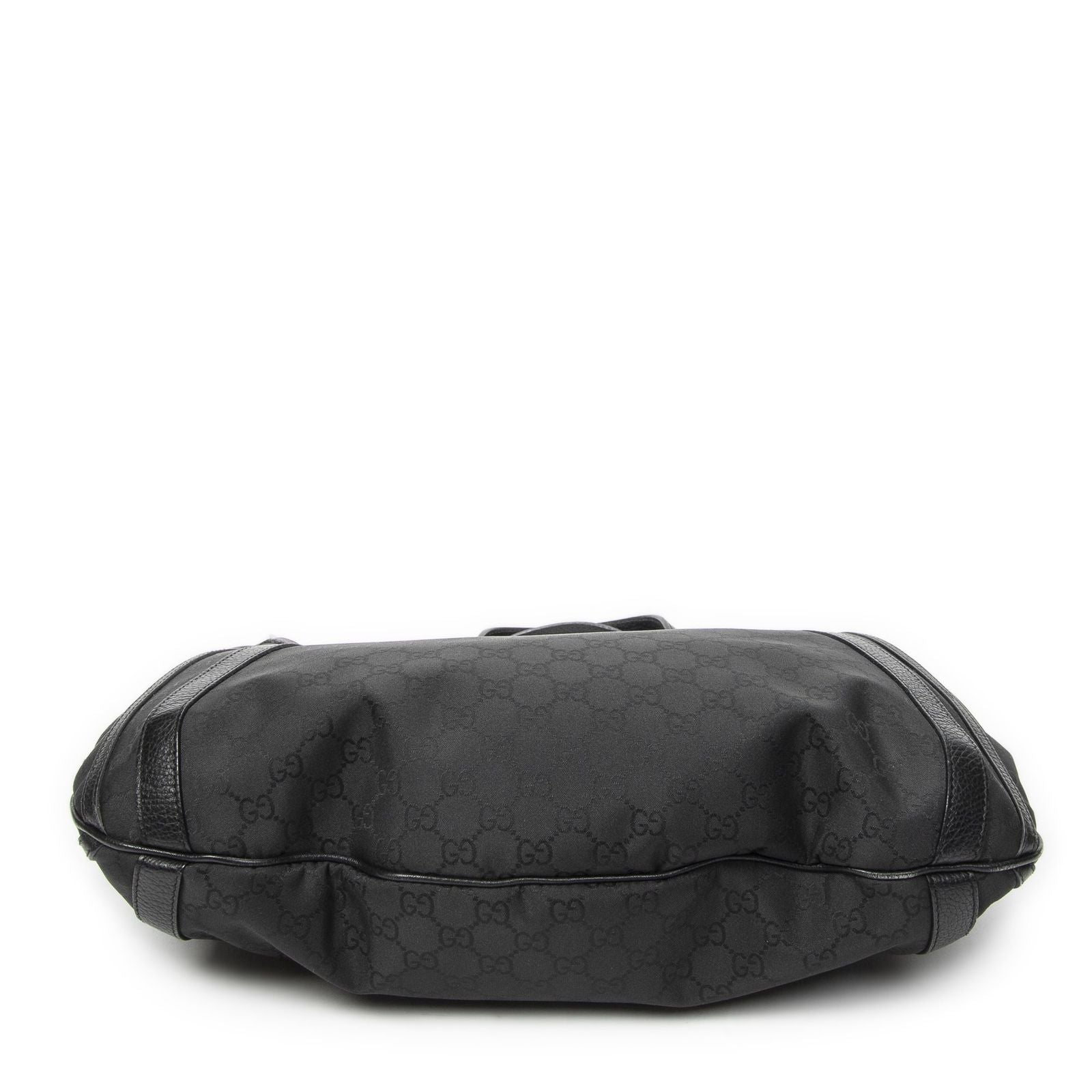 Gucci Convertible Tote Black GG Nylon Canvas — view 6