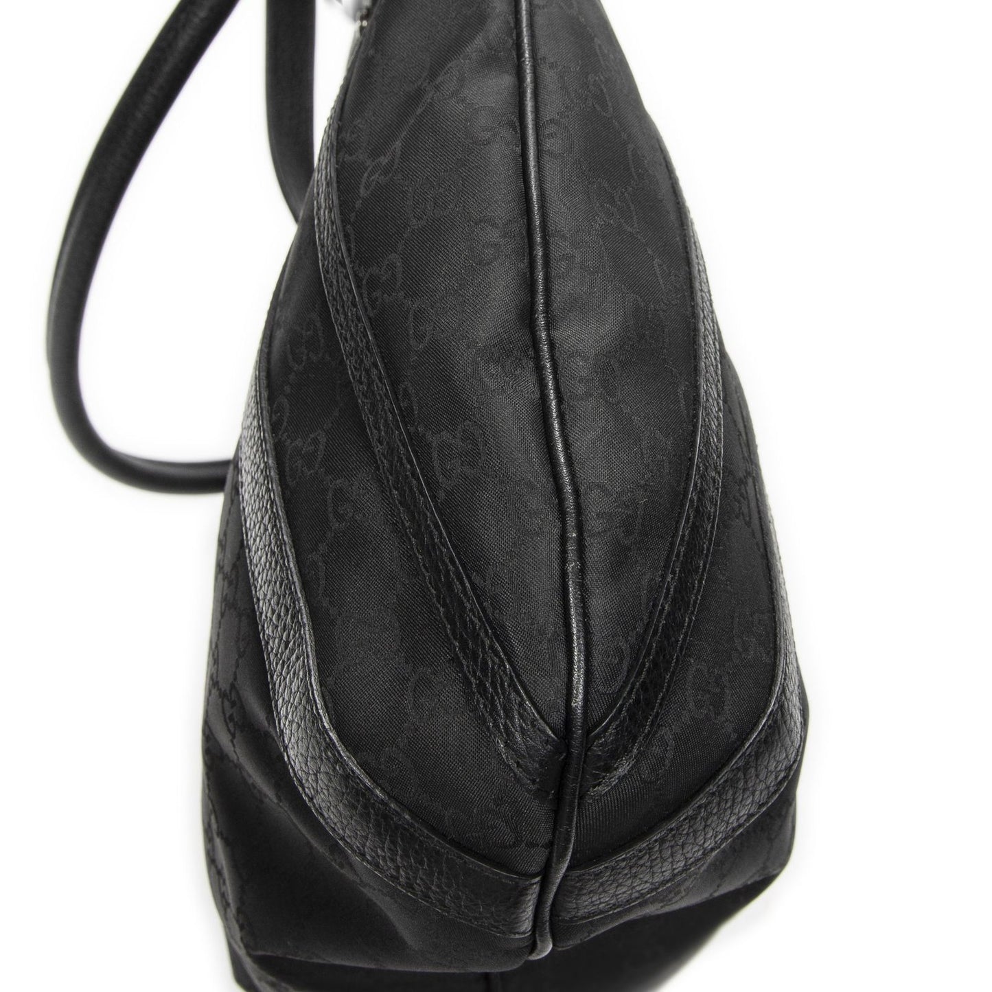 Gucci Convertible Tote Black GG Nylon Canvas — view 7