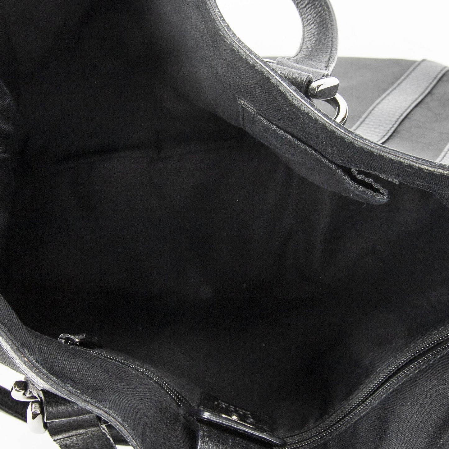 Gucci Convertible Tote Black GG Nylon Canvas — view 9