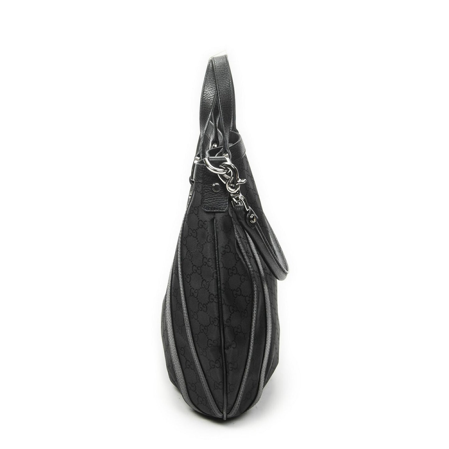 Gucci Convertible Tote Black GG Nylon Canvas — view 3
