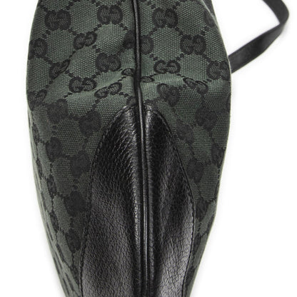 Gucci Half Moon Messenger Black Dark Green GG Canvas — view 8