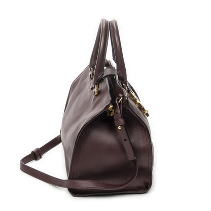 Saint Laurent Small Monogram Kababa Gandhi Smooth Calfskin Messenger — view 4