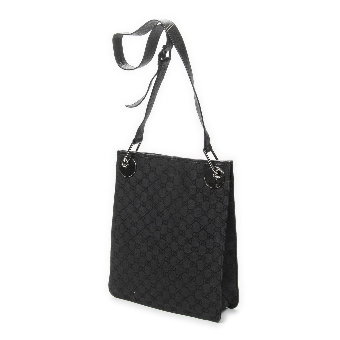 Gucci Vertical Eclipse Black GG Canvas Messenger — view 2