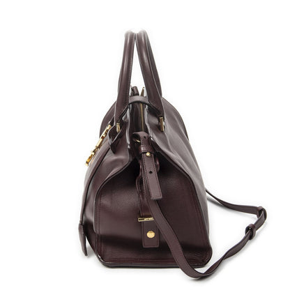 Saint Laurent Small Monogram Kababa Gandhi Smooth Calfskin Messenger — view 3
