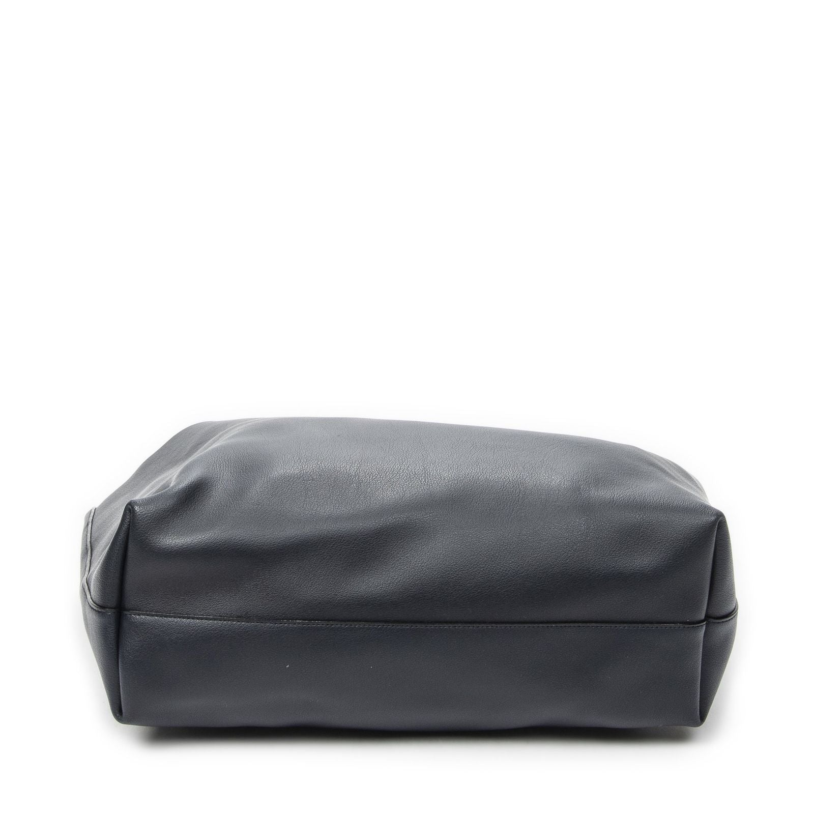 Saint Laurent East West Shopping Tote Navy Calfskin Leather — view 6
