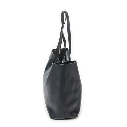 Saint Laurent East West Shopping Tote Navy Calfskin Leather — view 3