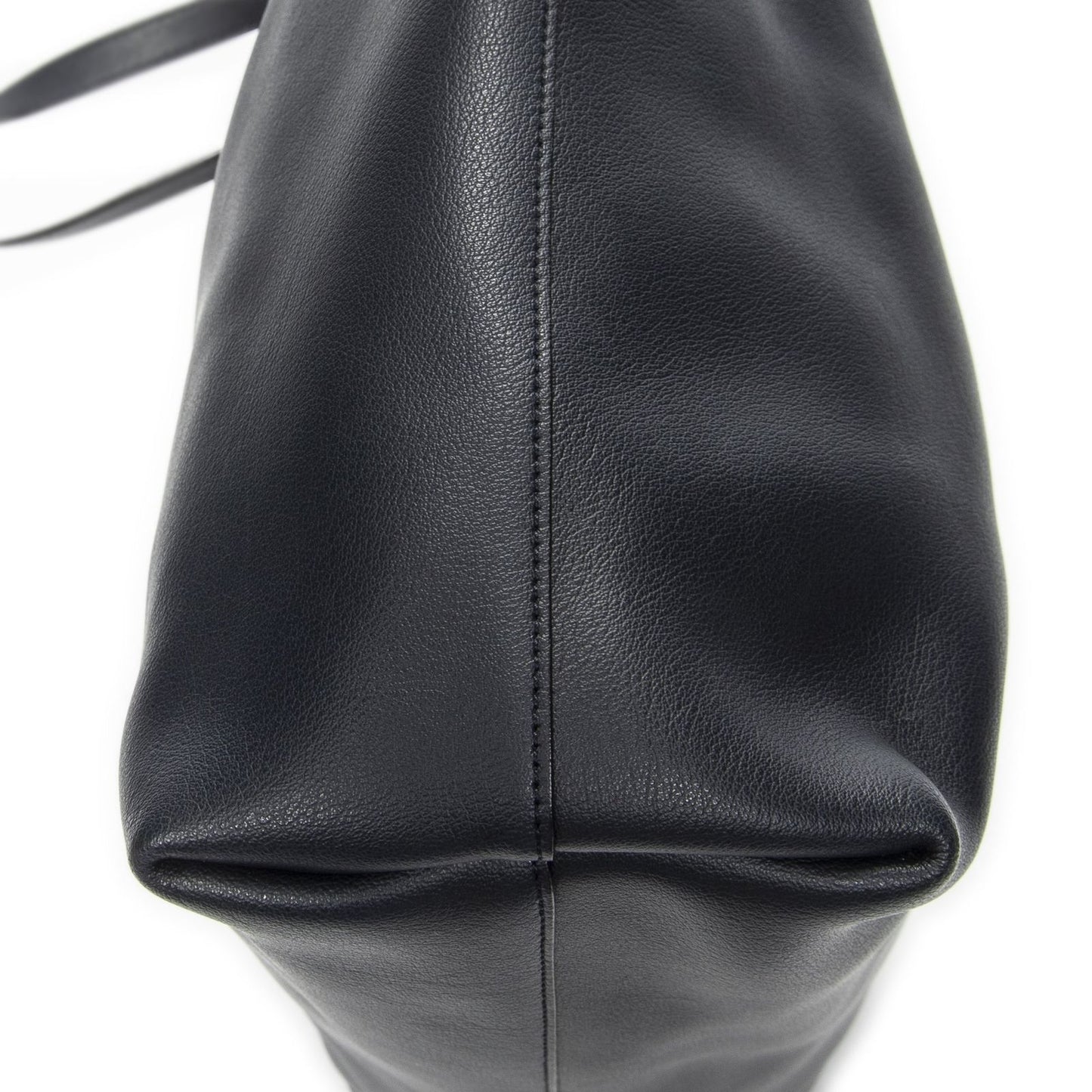 Saint Laurent East West Shopping Tote Navy Calfskin Leather — view 7