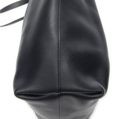 Saint Laurent East West Shopping Tote Navy Calfskin Leather — view 7