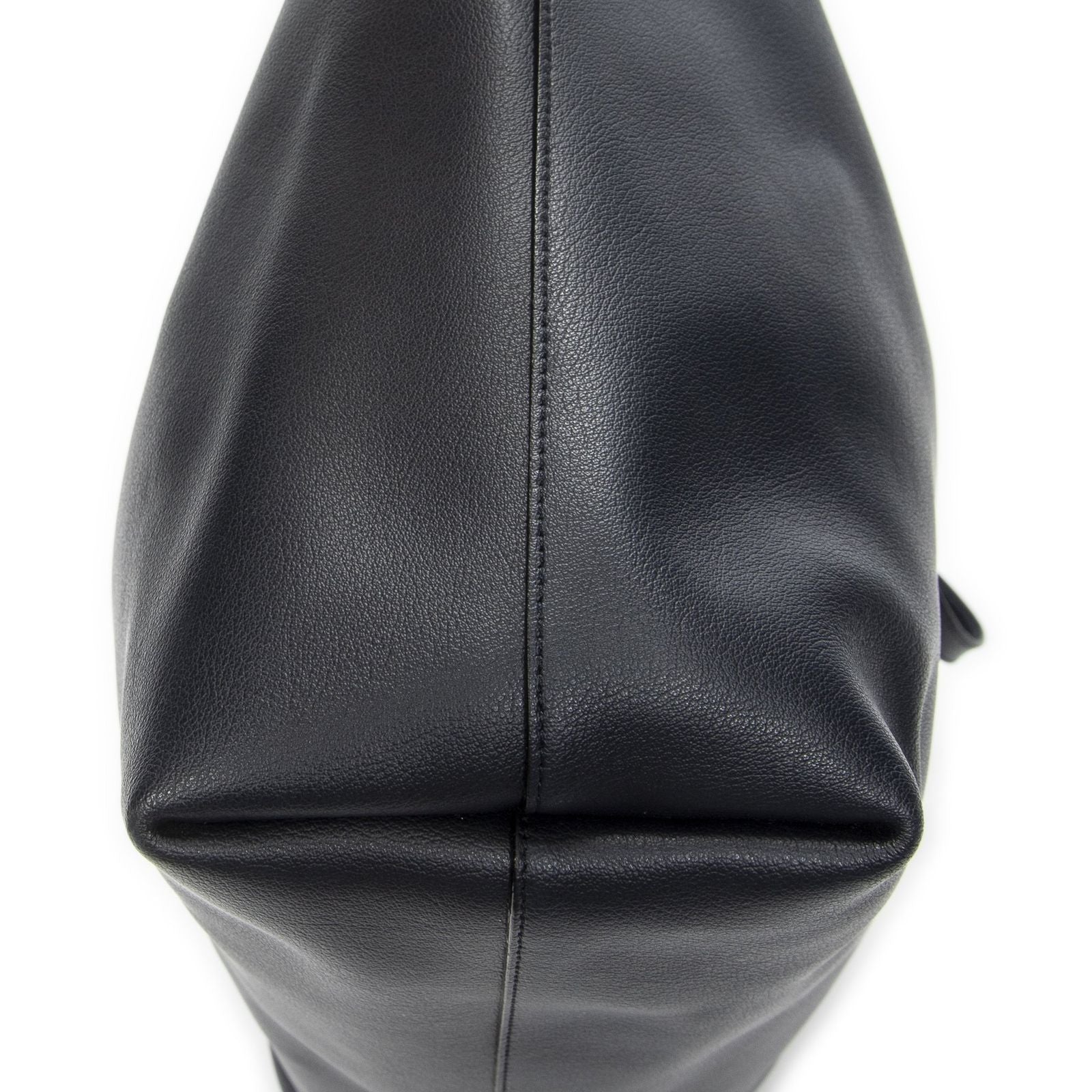 Saint Laurent East West Shopping Tote Navy Calfskin Leather — view 8