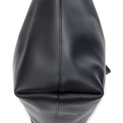 Saint Laurent East West Shopping Tote Navy Calfskin Leather — view 8