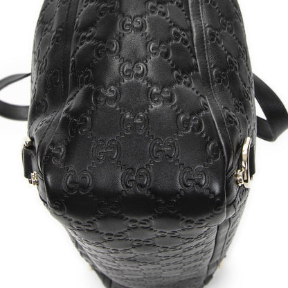 Gucci Large Abbey D Ring Tote Black Guccissima — view 8