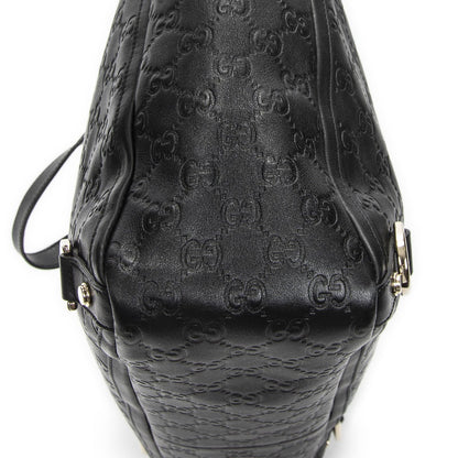 Gucci Large Abbey D Ring Tote Black Guccissima — view 7