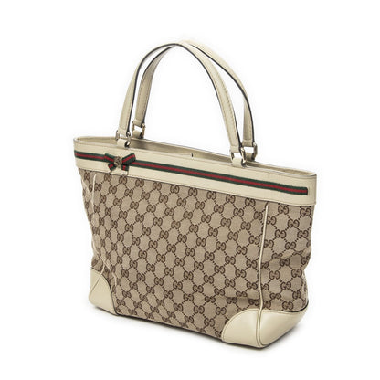Gucci Mayfair Tote Ivory Beige GG Canvas — view 2