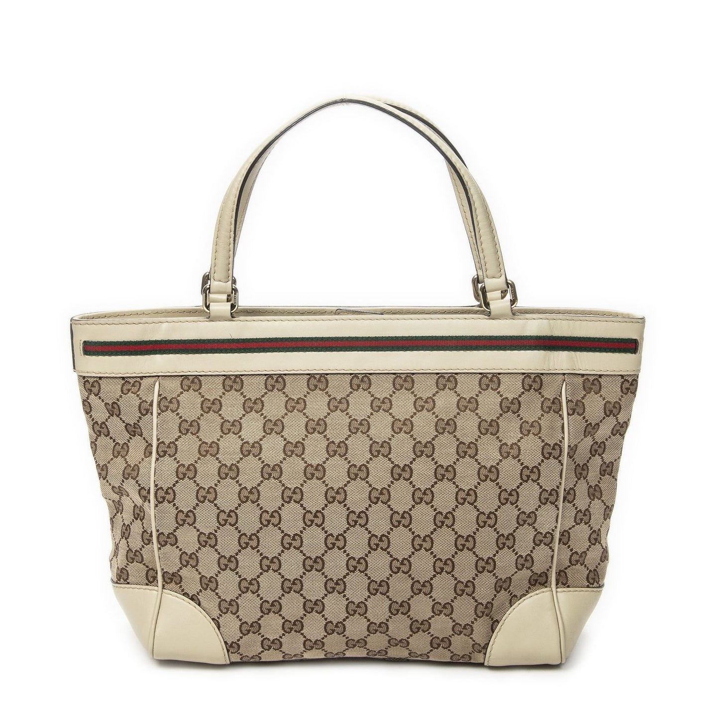 Gucci Mayfair Tote Ivory Beige GG Canvas — view 5