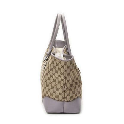 Gucci Heart Bit Open Tote Lilac Beige GG Canvas — view 4