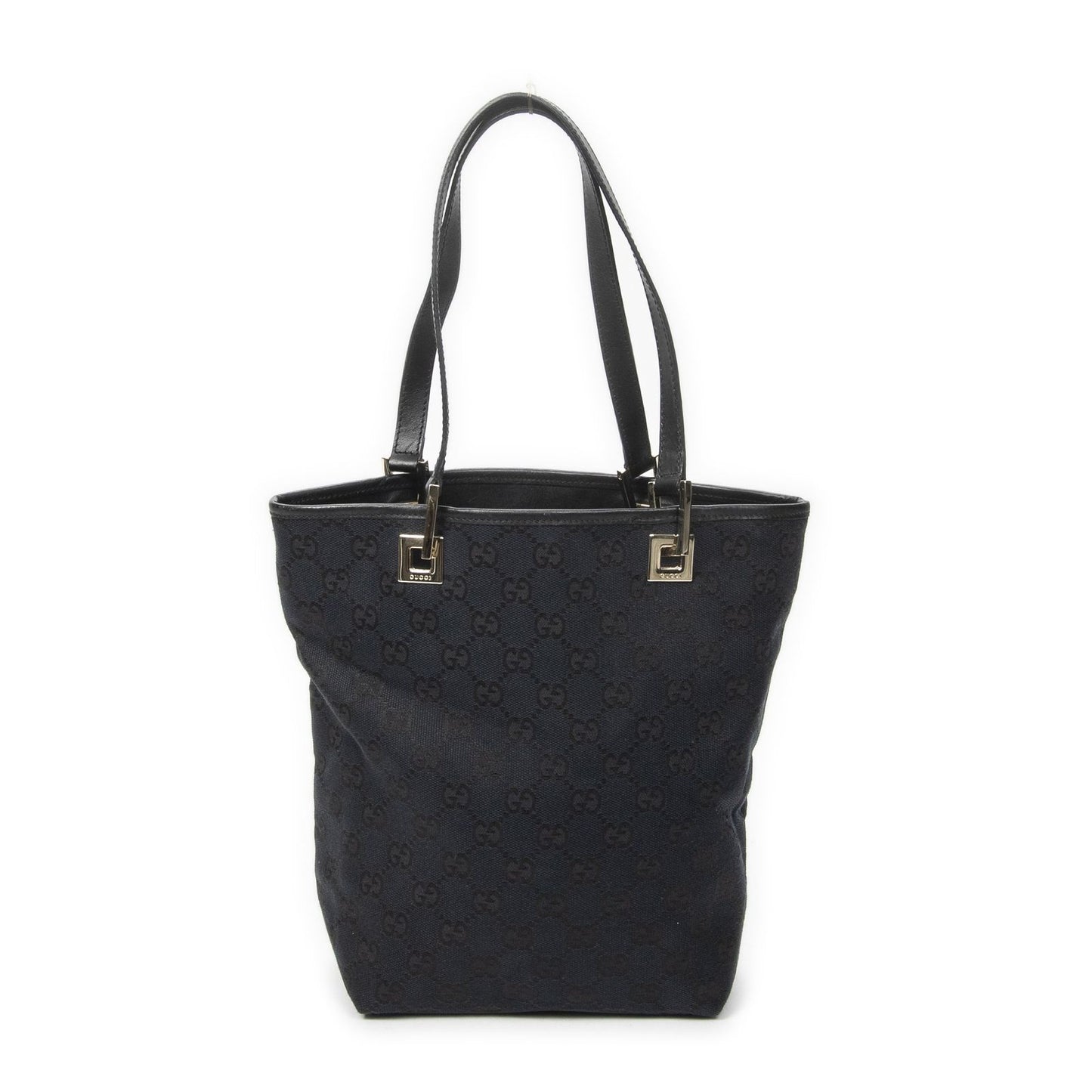 Gucci Small Bucket Tote Black GG Canvas — view 5