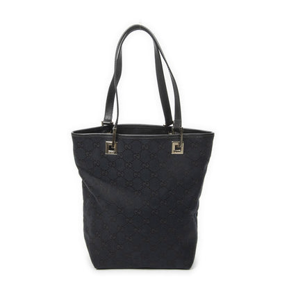 Gucci Small Bucket Tote Black GG Canvas — view 5
